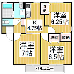 物件の間取り