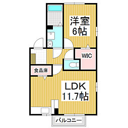 プレミオY 1LDKの間取図画像