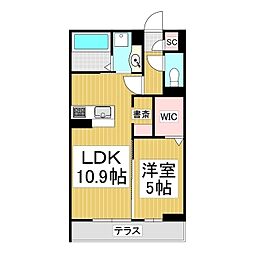 Gran Luxe 1LDKの間取図画像