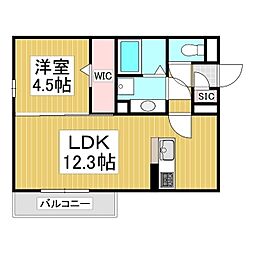 Azurea(アズレア) 1LDKの間取図画像