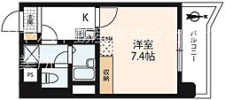 ドエルポートレート 1Kの間取図画像