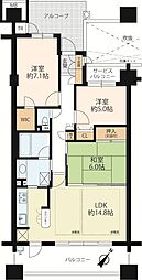 コージースクエア瀬田一里山 3LDKの間取図画像