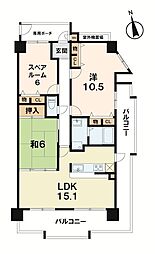 間取図画像 2SLDK