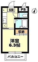 アトム7-ARKNAOG 1Kの間取図画像
