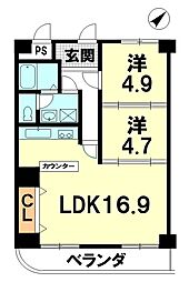 間取図画像 2LDK