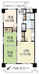 間取図画像 3LDK
