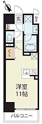 ノヴァリス草津 ワンルームの間取図画像