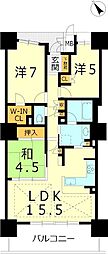 リーデンスタワー草津 3LDKの間取図画像