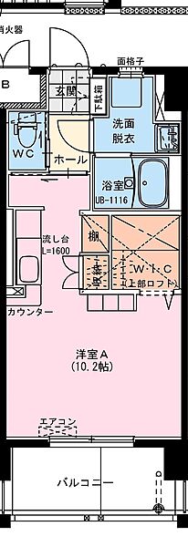 チェチーリア 202｜宮崎県宮崎市別府町(賃貸マンション1R・2階・31.20㎡)の写真 その2