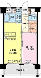 (仮称)延岡・北小路YMマンション 1LDKの間取図画像
