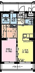 (仮称)木花YMマンション 1LDKの間取図画像
