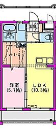 (仮称)都城市天神町HEマンション 1LDKの間取図画像