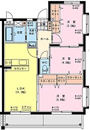 ヴィヴァレス 3LDKの間取図画像