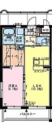 (仮称)小松SPマンション 1LDKの間取図画像