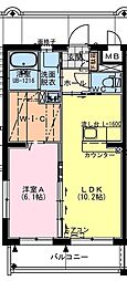 (仮称)小松SPマンション 1LDKの間取図画像