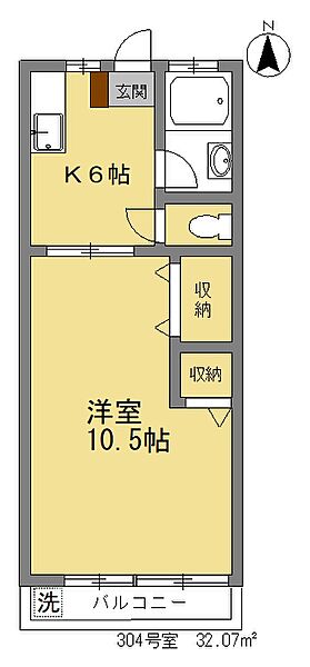 第二陵雲閣 304｜東京都杉並区下井草４丁目(賃貸マンション1DK・3階・32.07㎡)の写真 その2