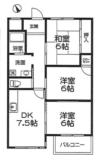 アルテメゾン弐番館 105｜兵庫県神戸市西区南別府１丁目(賃貸アパート3DK・1階・63.00㎡)の写真 その1