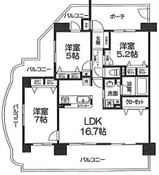 プレステージ大久保駅前2 4LDKの間取図画像