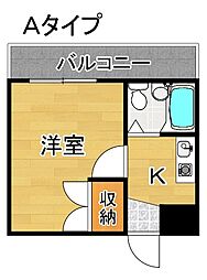 間取図画像 1K
