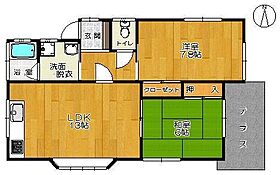 桜岡ハイツ 103 ｜ 佐賀県小城市小城町（賃貸アパート2LDK・1階・58.71㎡） その2