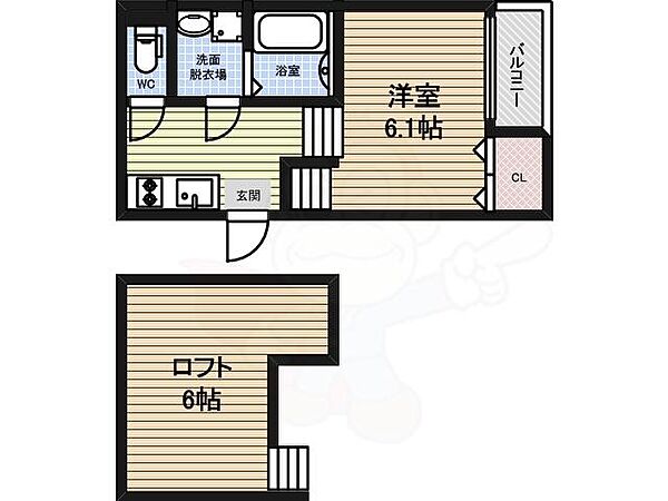 愛知県名古屋市中村区道下町２丁目(賃貸アパート1K・1階・20.56㎡)の写真 その2