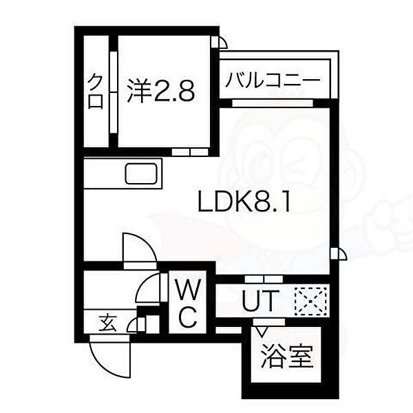 Grandtic Smart山王 102｜愛知県名古屋市中川区露橋町(賃貸アパート1LDK・1階・27.03㎡)の写真 その2