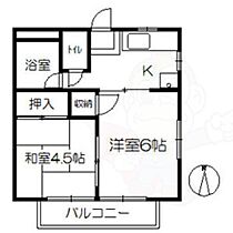 ルミエール B棟  ｜ 愛知県名古屋市中川区戸田４丁目（賃貸アパート2K・2階・31.34㎡） その2