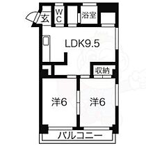 クラウンハイツ城山  ｜ 愛知県名古屋市千種区日和町２丁目2番1号（賃貸マンション2LDK・5階・44.79㎡） その2