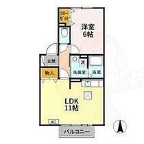 ルーチェヴォーン  ｜ 愛知県名古屋市北区楠２丁目712番（賃貸アパート1LDK・1階・40.00㎡） その2