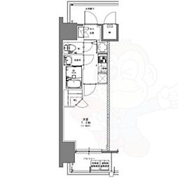 S-RESIDENCE浅間町駅前axial 1Kの間取図画像