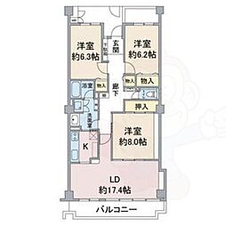 間取図画像 3LDK