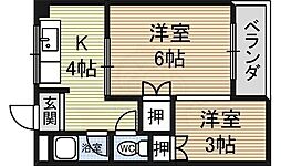 間取図画像 2K