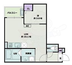 Jack koshiro 1 2階1LDKの間取り