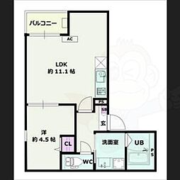 間取図画像 1LDK