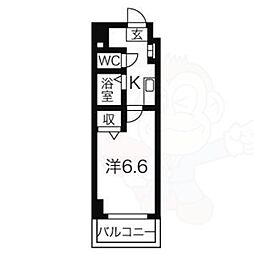 間取図画像 1K