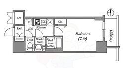 SHOKEN Residence名古屋 太閤通 1Kの間取図画像