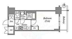 SHOKEN Residence名古屋 太閤通 1Kの間取図画像