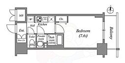 SHOKEN Residence名古屋 太閤通 1Kの間取図画像