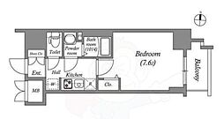 SHOKEN Residence名古屋 太閤通 1Kの間取図画像