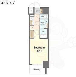 S-RESIDENCE堀田駅前futur 1Kの間取図画像