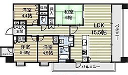 CASSIA旭丘 4LDKの間取図画像