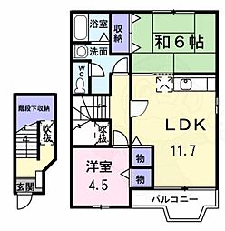 カルテット中島新町 2階