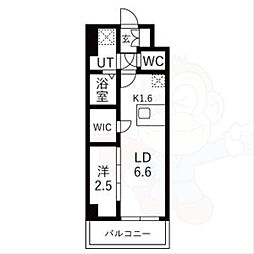 LiveFlat千種WEST 1LDKの間取図画像