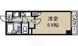 パルティール鶴舞 1Kの間取図画像