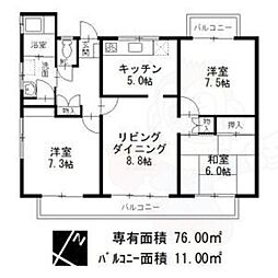 中部東山荘北棟 4階