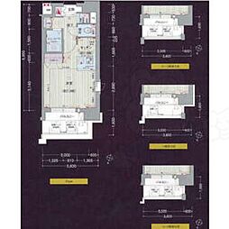 プレサンス名古屋STATIONアライブ 1Kの間取図画像