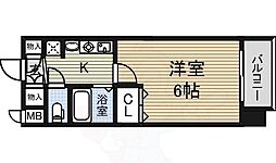 プレサンス鶴舞駅前ブリリアント 1Kの間取図画像
