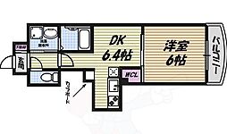 エステムプラザ名古屋駅前プライムタワー 1DKの間取図画像