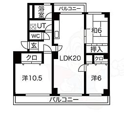 パークウエスト貴船A棟 2階/-