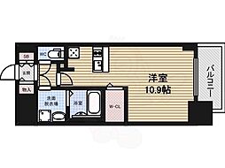 プレサンス池下トレス 1Kの間取図画像